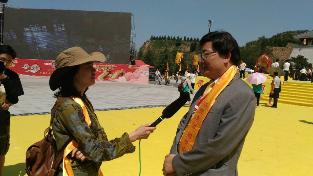 山西臨汾堯都區委書記熱烈接待祭堯台灣代表團